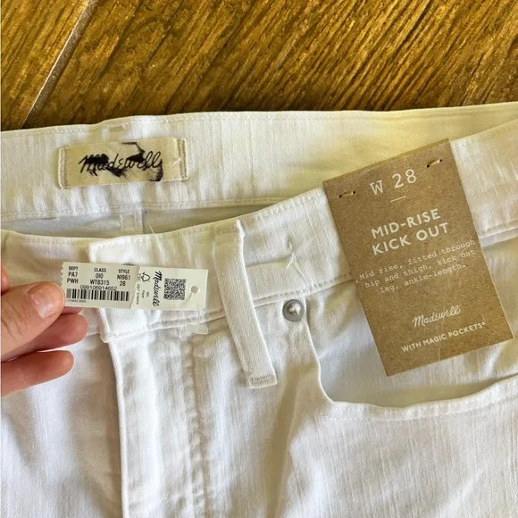 Madewell Kick Out Crop Jeans sz 28 NI961 - Picture 4 of 7